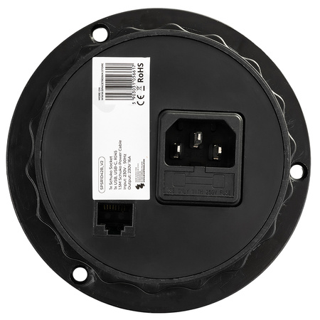 Spacetronik SPS-R1D3W V2 runde Tischsteckdose
