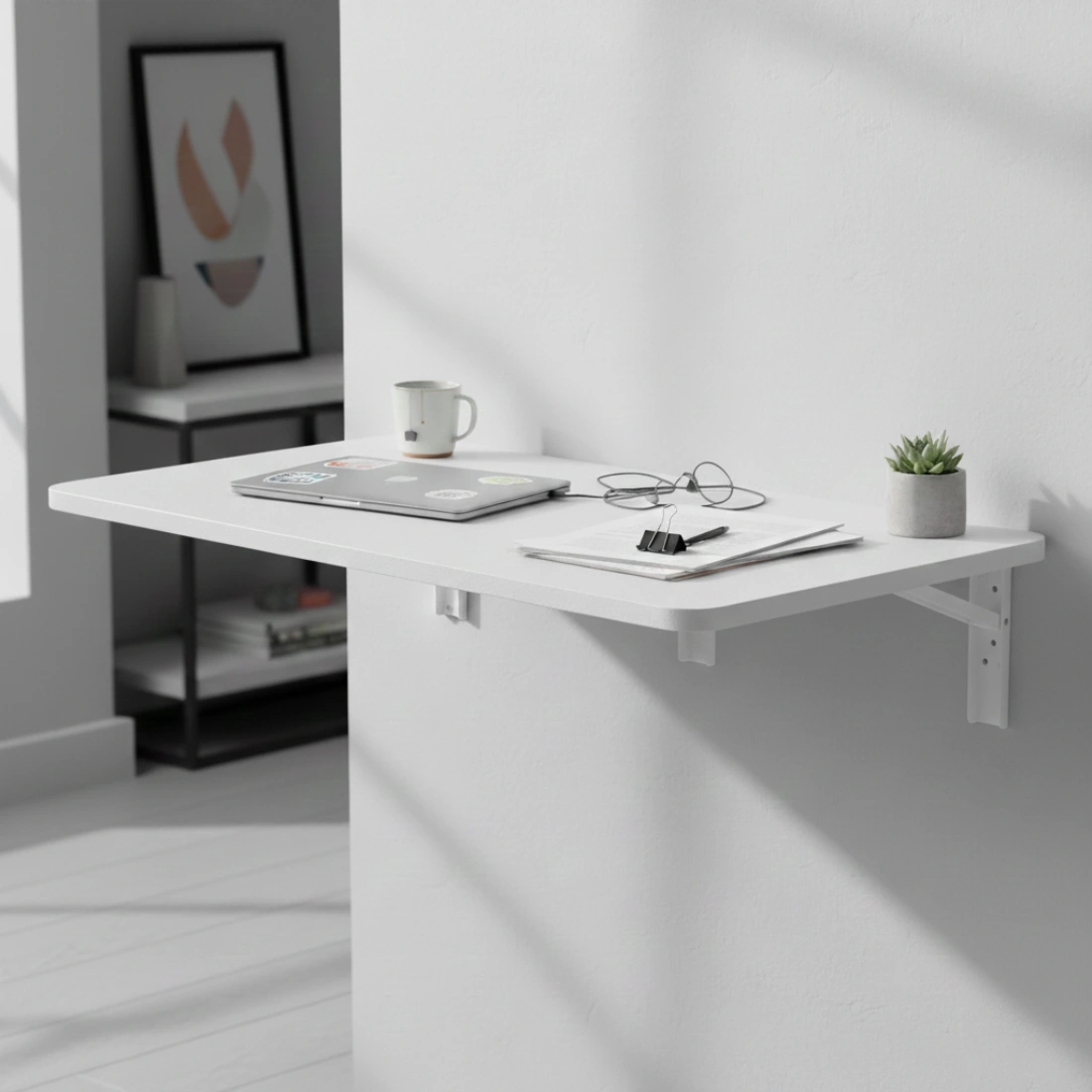 Biurko składane SPB149W – blat 100x40 cm