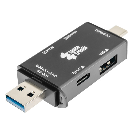 Czytnik kart 6 in 1 SD3.0 TF3.0 5Gbps SPU-CR07