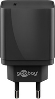 USB-C PD 18W 2A Netzladegerät Goobay BLACK