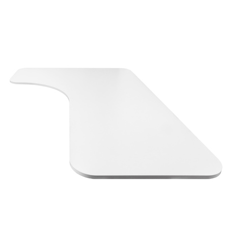 Eckschreibtisch 160x110x60x18 cm Weiß L