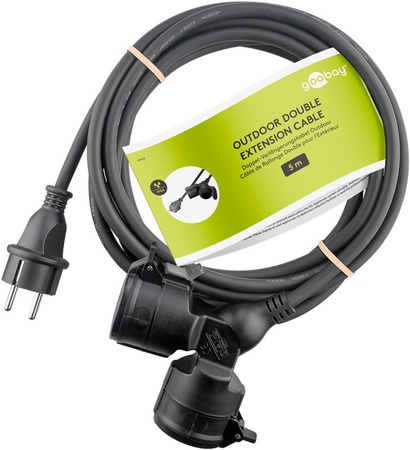 Przedłużacz elektryczny Goobay 2x gniazdo 5m