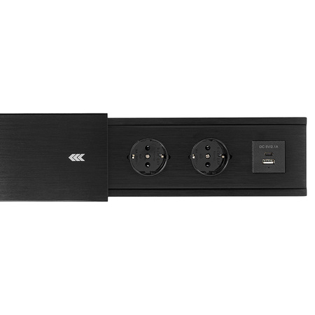 Spacetronik SPS-S24CB V2 slider tabletop socket