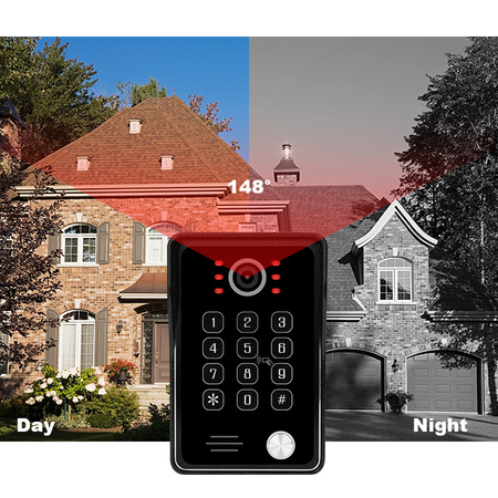 Door station with RFID camera black SPD-DST03B