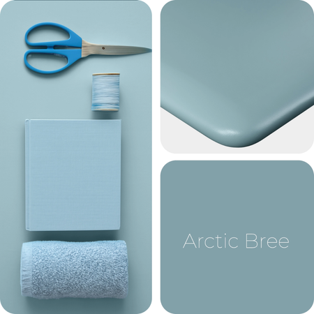 Stelaż elektryczny Spacetronik SPE-222OB + blat MDF premium niebieski