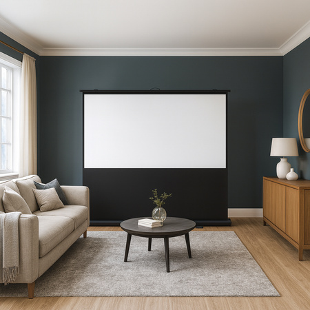 Ekran Projekcyjny Podłogowy Rozwijany 60" 4k 4:3