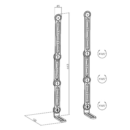Spacetronik SPB-030 under/over TV soundbar mount
