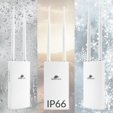 Zugangspunkt Outdoor 300Mbps IP66 Spacetronik