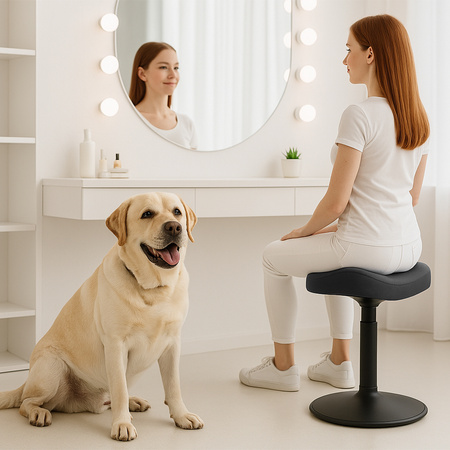 Zippy active ergonomische Hocker (weiß und grau)