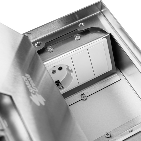 Gniazdo podłogowe otwierane Spacetronik SPS-W22S_S3