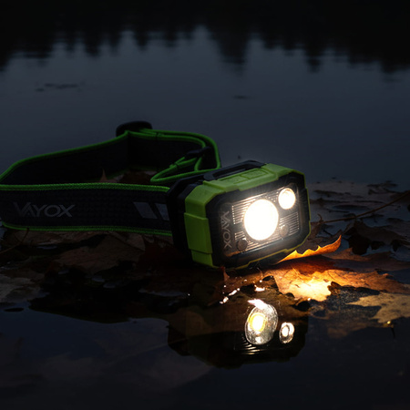 Latarka czołowa 500lm VAYOX VA0415 Dual-Hammer LED