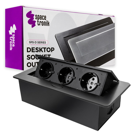 Spacetronik SPS-D33B V2 Arbeitsplattensteckdose Öffnung