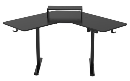 Biurko narożne regulowane SPEL112BB Spacetronik 120x50 cm czarne