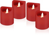 LED rote Kerzen Goobay 75x10cm KIT 4x