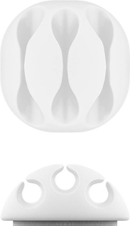 Organizér kabelů 3M lepicí bílý pro 3 kabely Goobay