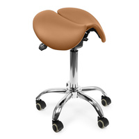 Ergonomic adjustable hocker SELLA brown