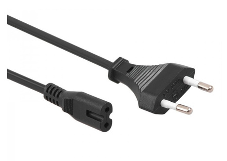 Acht C7 Goobay 2x90 weiß 15m Stromkabel