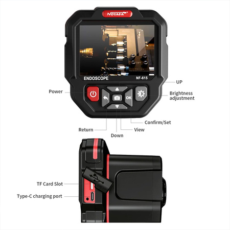 Kamera inspekcyjna endoskop 1m Noyafa NF-615-1M
