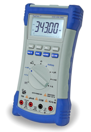 Digitálny multimeter s bargrafom a USB PeakTech 3430