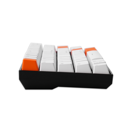 Delux KM36 RGB weiß/orange verkabelte mechanische Tastatur