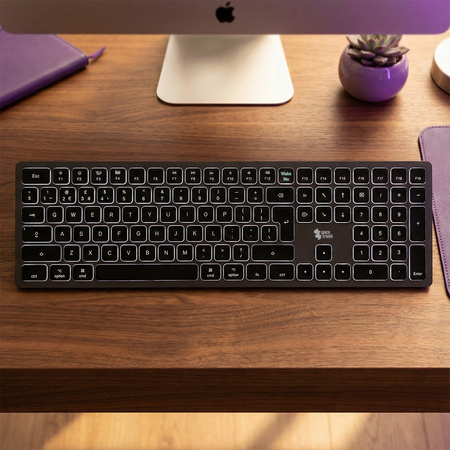 Cienka klawiatura bezprzewodowa EZZY 02KWB czarna