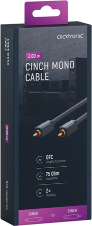 CLICKTRONIC Audio cable 1xRCA - 1xRCA Coaxial 2m