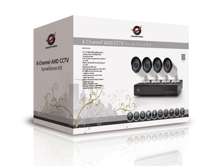CCTV KIT AHD 8CH DVR 4x 720P kamery