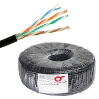 Skrętka DIGITSAT UTP 5e CU PE ŻEL 100m zewn CZARNA