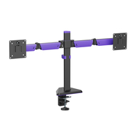 Ametystowy uchwyt dwa monitory Spacetronik SPAA120