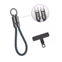 Kabel USB-C ze smyczą PD 240W 30cm BW