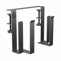 Boczny organizer do biurka na zacisk 25×20×8 cm czarny SPB146B