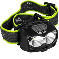 Latarka czołowa 500lm czujnik ruchu VAYOX VA0078