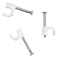 Flop uchwyt okrągły kabla KN-7 mm biały - 100szt