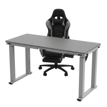 Zestaw do nowoczesnego biura: biurko elektryczne + fotel + szafka