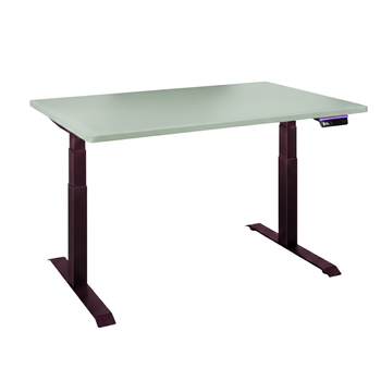 Biurko regulowane Vegard elektryczne dwusilnikowe MDF fioletowo-zielone 