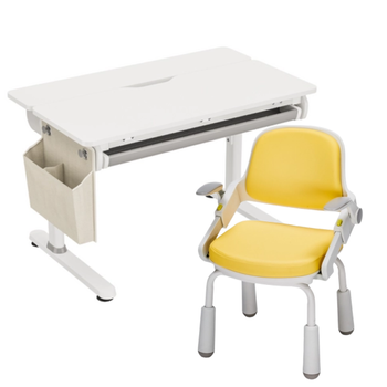 Zestaw: biurko regulowane SPEX108WG + ergonomiczne krzesło dla dziecka