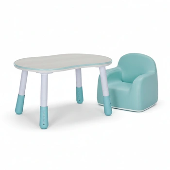 Zestaw mebli dziecięcych Spacetronik – stolik SPEX201 i sofa SPC-XD-23 niebieski