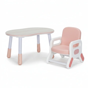 Zestaw mebli dziecięcych Spacetronik – stolik SPEX201 i krzesełko SPC-XD-22 różowy