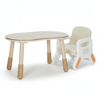 Zestaw mebli dziecięcych Spacetronik – stolik SPEX201 i krzesełko SPC-XD-22 waniliowy