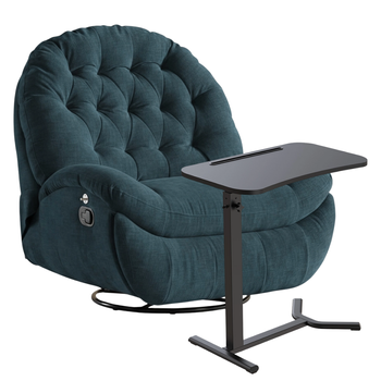 Zestaw wypoczynkowy fotel Spacetronik Flax 04M + stolik regulowany BUDDY