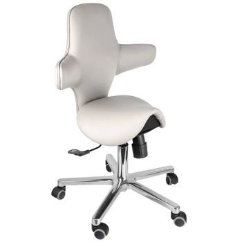 Ergonomiczny hoker regulowany SELLA 4 biały