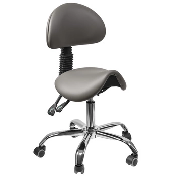 Ergonomiczny hoker regulowany SELLA 1 szary