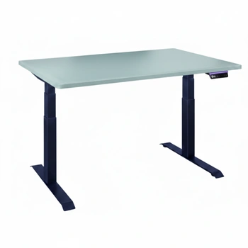 Biurko regulowane Vegard elektryczne dwusilnikowe MDF niebieskie