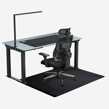 Zestaw Biurkowy Power User PRO: Stelaż 300kg, Blat 180cm, Fotel LUMBO