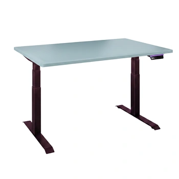 Biurko regulowane Vegard elektryczne dwusilnikowe MDF fioletowo-niebieskie 