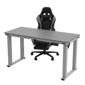 Zestaw do nowoczesnego biura: biurko elektryczne + fotel + szafka