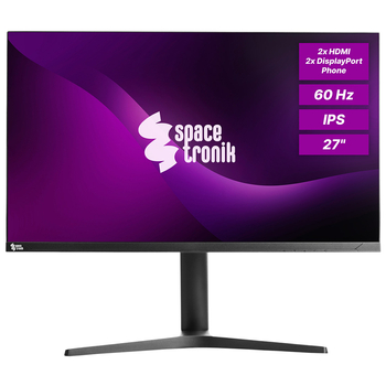 ZESTAW -10% 2x Monitory 27 cali 4K IPS Spacetronik SPA-M2701 + uchwyt + dodatki