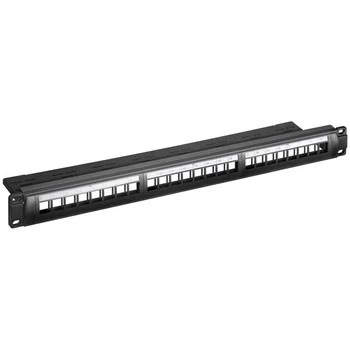 Panel Keystone 24-portowy Rack 19" Snap In Goobay