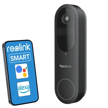 Wideodomofon Smart 2K 4MP Reolink Battery WiFi czarny