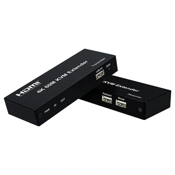 Przedłużacz HDMI KVM po skrętce 60 m 4K@30 Hz